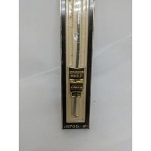 Expansion bracelet Slim Ultra twist Vintage Silver Tone Watch Band Vintage box